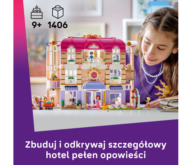 LEGO FRIENDS 42704 Grand Hotel w mieście Heartlake - 1529781 - zdjęcie 4